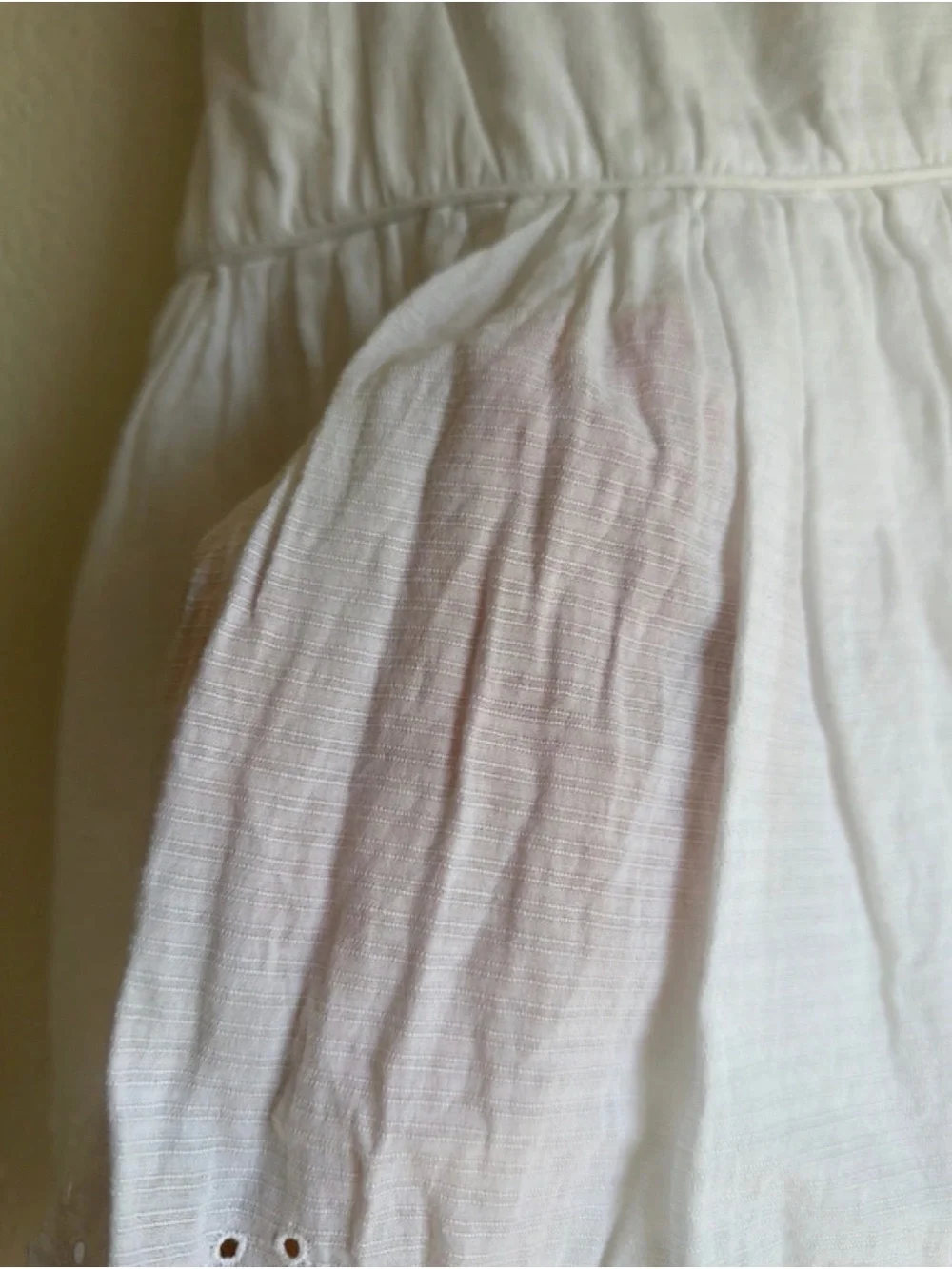 Girls Ralph Lauren White Sleeveless Eyelet Dress